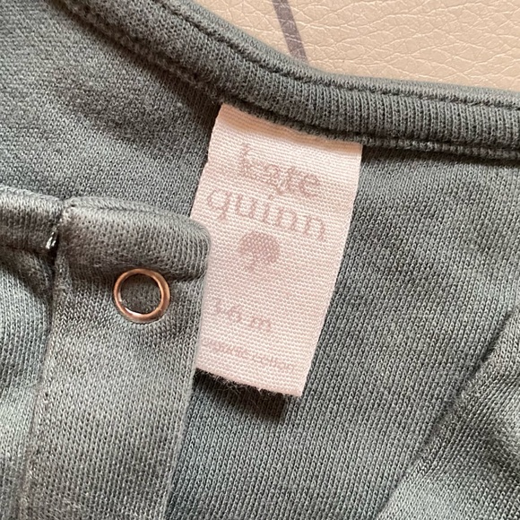 Kate Quinn | 3-6m Long Sleeve Henley Bubble Romper - Picture 2 of 2